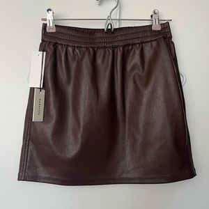 Aritzia Flags Leather Skirt NWT